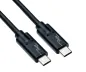 Preview: DINIC USB 3.2 Kabel Typ C-C Stecker, schwarz, 1m, unterstützt 100W (20V/5A) Aufladung, DINIC Polybag